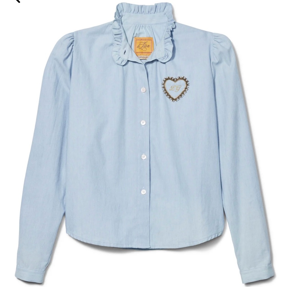 Le Lion, NYC, Chambray Florence Shirt